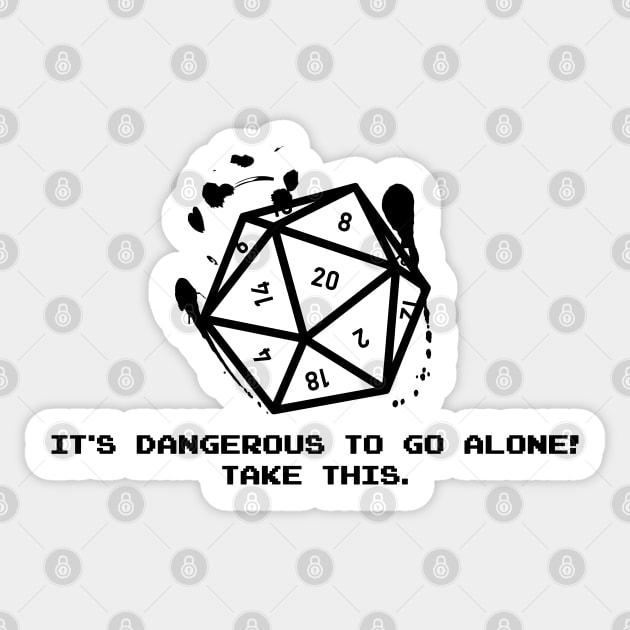 Take this. D20 Sticker by galacticshirts